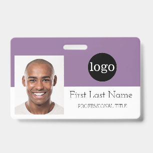 Badge Employé personnalisé - Logo, Photo, Code-barres, B