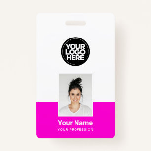 Badge Employé Personnalisé - Photo, Code-Barre, Grand Lo