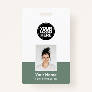 Badge Employé Personnalisé - Photo, Code-Barre, Grand Lo