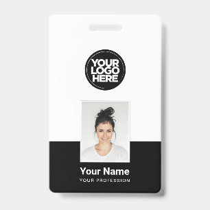 Badge Employé Personnalisé - Photo, Code-Barres, G