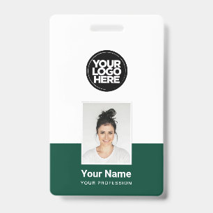 Badge Employé Personnalisé - Photo, Code-Barres, G