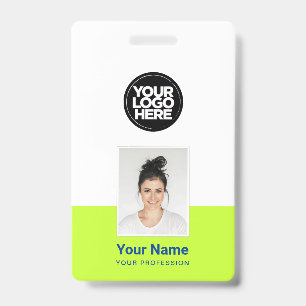 Badge Employé Personnalisé - Photo, Code-Barres, G