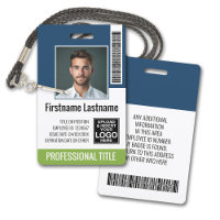 Employé personnalisé - Photo, code-barres, logo, n