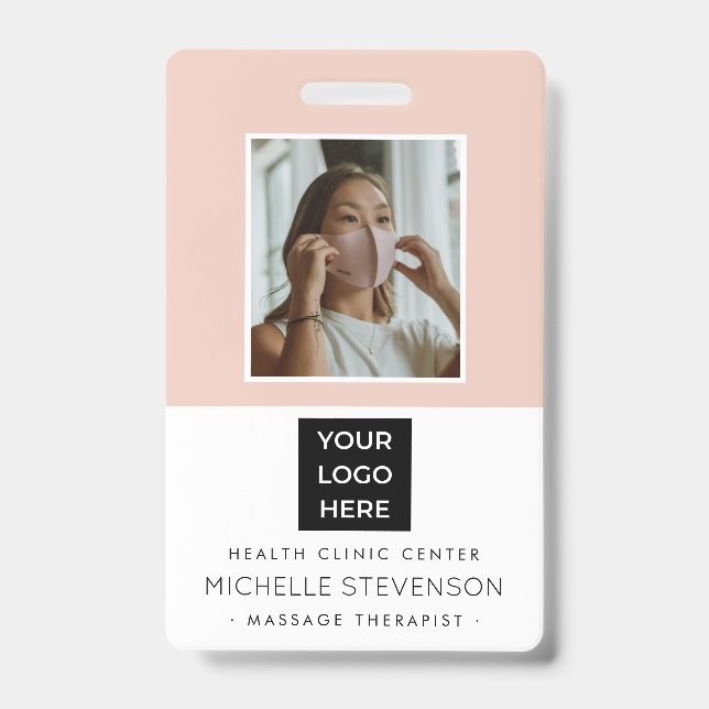 Badge Employé photo moderne (Face)