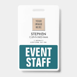 Badge Employés d'événements personnalisés professionnels
