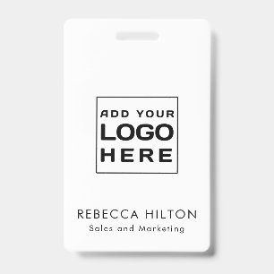 Badge Employés du logo de l'entreprise Personnalisation