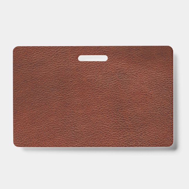 Badge en cuir plastique - Horizontal (Avant)