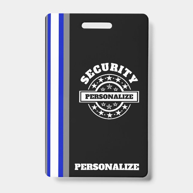 Badge en plastique de sécurité (Avant)