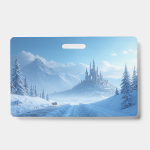 Badge en plastique de style congelé