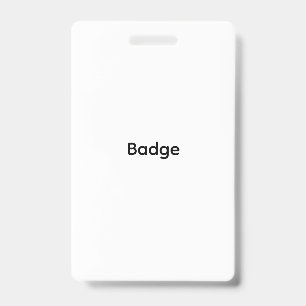 Badge en plastique personnalisable Vertical