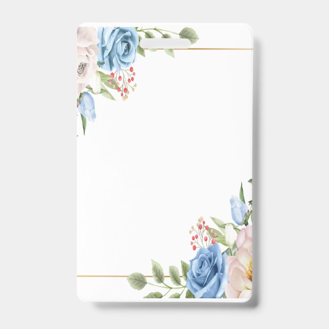 Badge en plastique - Vertical (Avant)