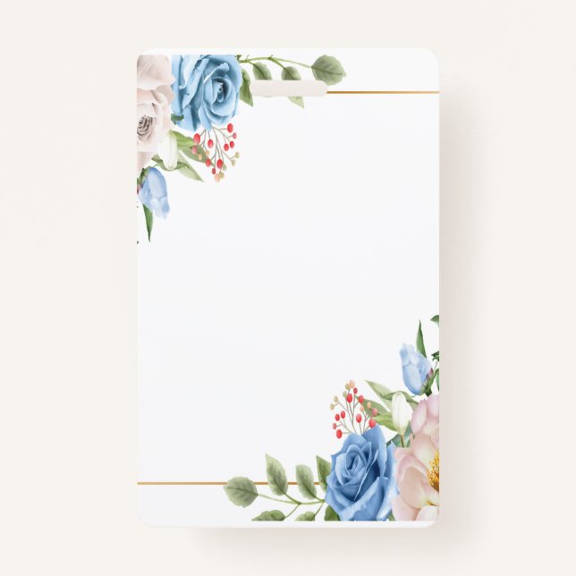 Badge en plastique - Vertical (Devant)