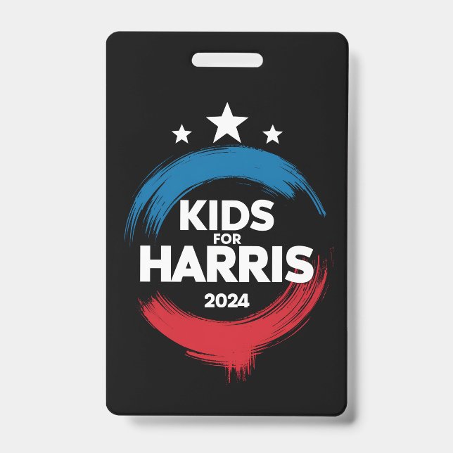 Badge Enfants Pour Harris Président Kids Love Kamala Har (Avant)