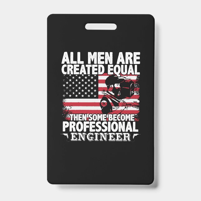 Badge Engineer Art Some Men Become Professional Engineer (Avant)