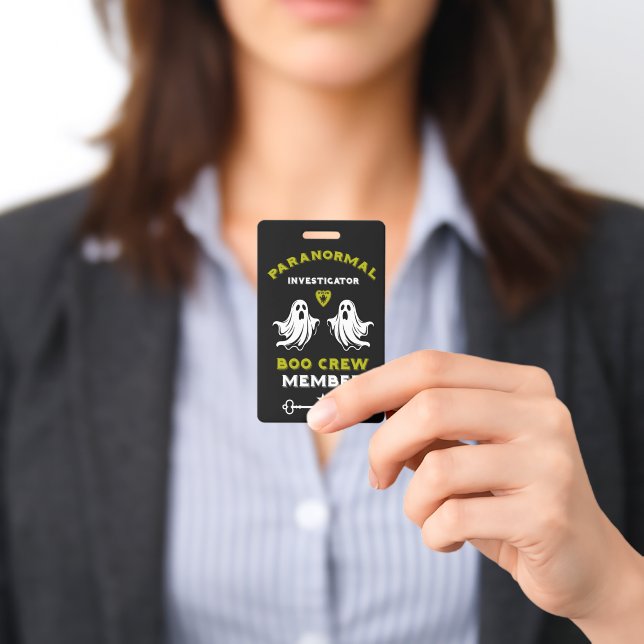 Badge Enquêteur paranormal Chasseur de fantômes (Présenté)