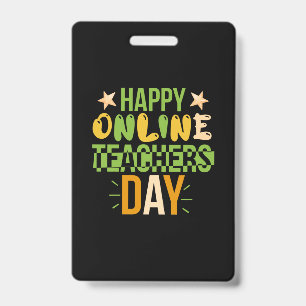 Badge Enseignant Art Joyeuse Fête des Enseignants en lig