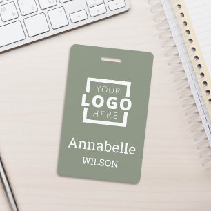 Badge Enseigne commerciale personnalisée Nom de l'employ