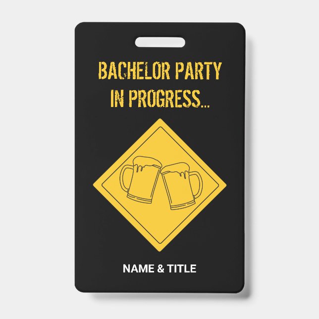 Badge Enterrement de vie de garçon de amateurs de bière  (Avant)