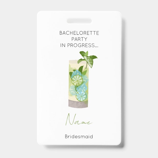 Badge Enterrement de vie de jeune fille Weekend Fille de (Avant)