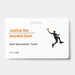 Badge Entraîneur de basket-ball