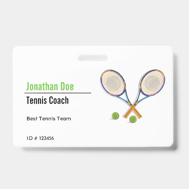 Badge Entraîneur de tennis (Avant)