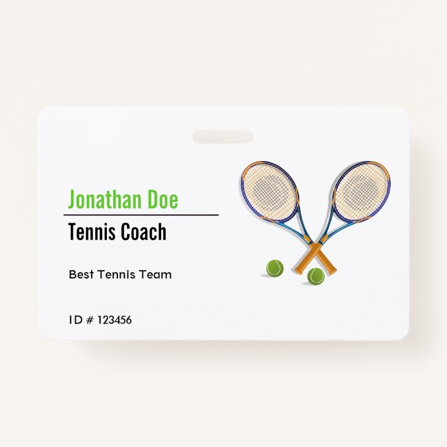 Badge Entraîneur de tennis (Devant)