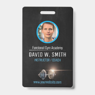 Badge entraîneur instructeur de gym