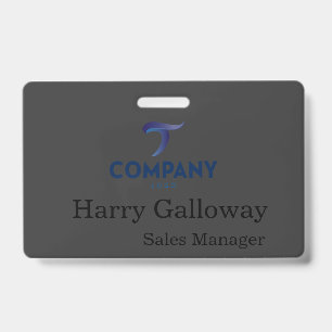 Badge Entreprise Commerciale Corporative Personnalisée M