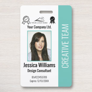 Badge Entreprise de cartes d'identité de salarié personn