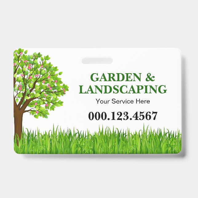 Badge Entreprise de Paysagisme de Prairie de Green Tree (Avant)