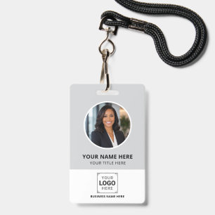 Badge Entreprise de photo et de logo personnalisés