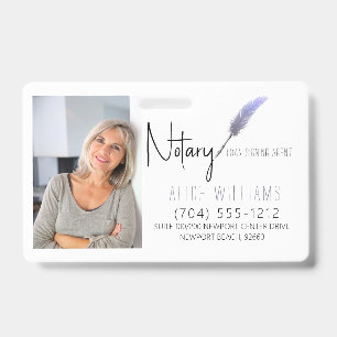 Badge Entreprise de photos notariales modernes violettes