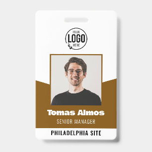 Badge Entreprise de sécurité moderne pour cartes d'ident