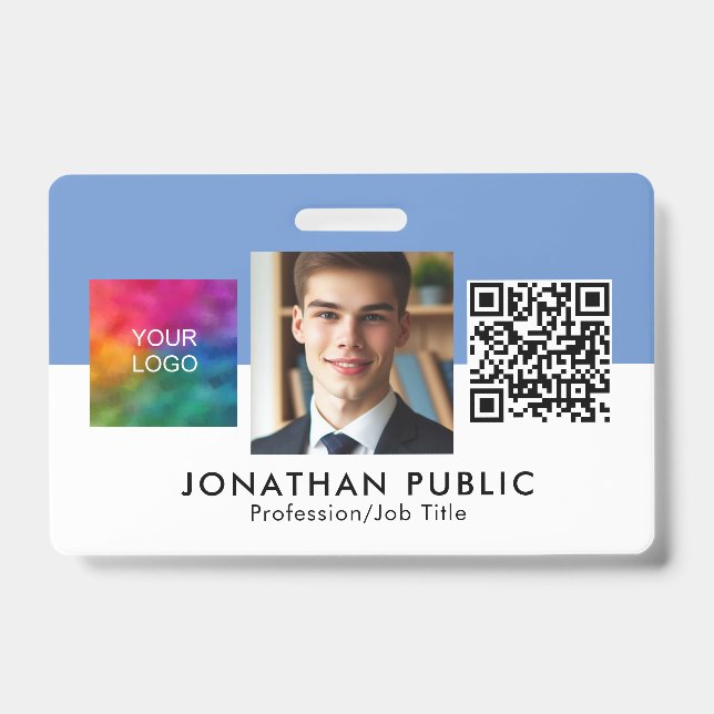 Badge Entreprise Entreprise Logo Entreprise Code QR Empl (Avant)