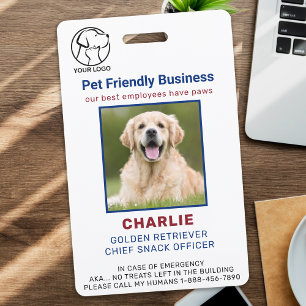 Badge Entreprise personnalisée Employé Animaux de compag