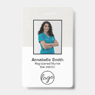 Badge Entreprise professionnelle simple