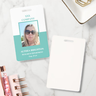 Badge Entreprise Vert Blanc