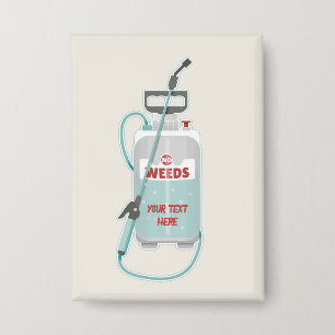 Badge Entretien du jardin de pulvérisation de mauvaises 