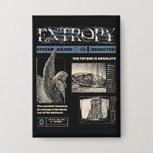 Badge Entropy - Conception de Streetwear Brutaliste