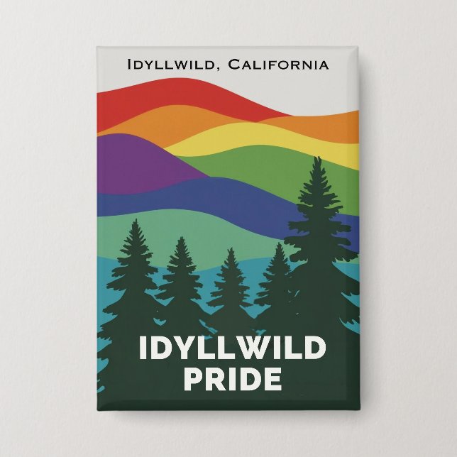 Badge Épingle du bouton de la fierté Idyllwild (Recto)