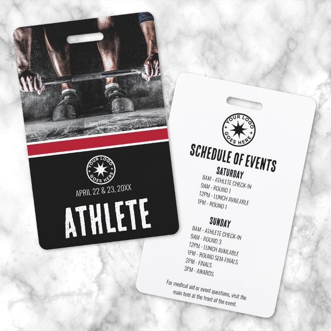 Badge Épreuve sportive d'athlétisme (Athlete Sports Event Badge)