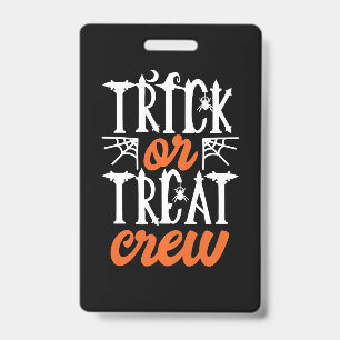 Badge Équipe de la fête d'Halloween Funny Cute Moon épou
