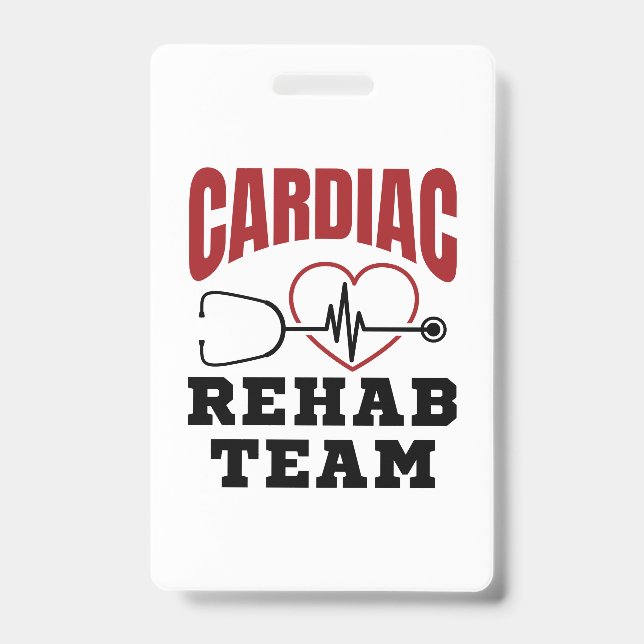 Badge Équipe de réadaptation cardiaque Cardiologue Infir (Avant)