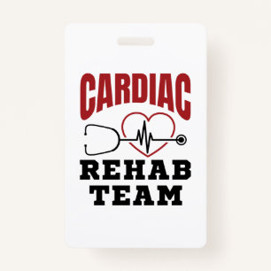 Badge Équipe de réadaptation cardiaque Cardiologue Infir