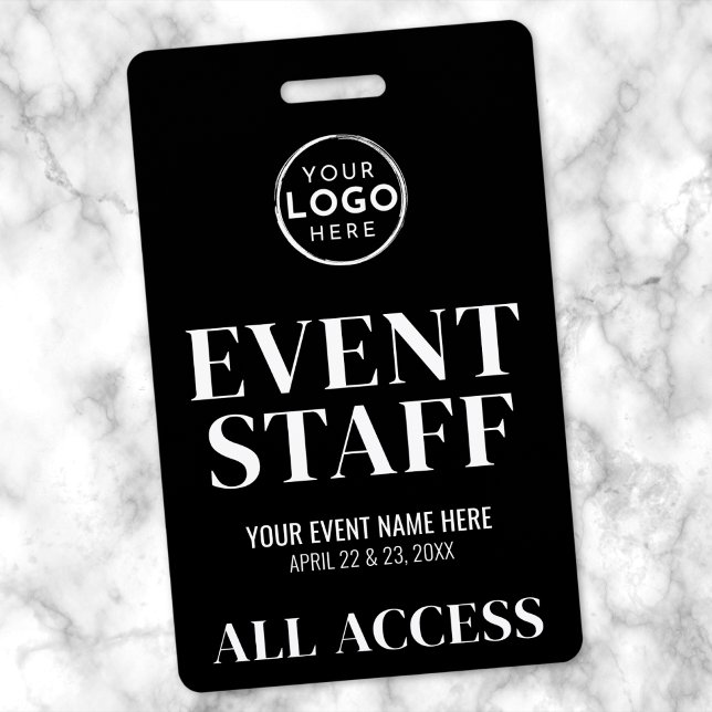 Badge Équipe d'événement Logo All Access (Logo All Access Event Staff Badge )