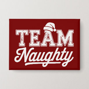 Badge Équipe drôle de fête de Noël coquine humour blague