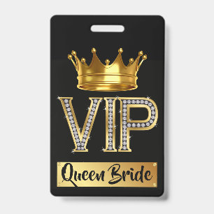 Badge Équipe VIP de la mariée