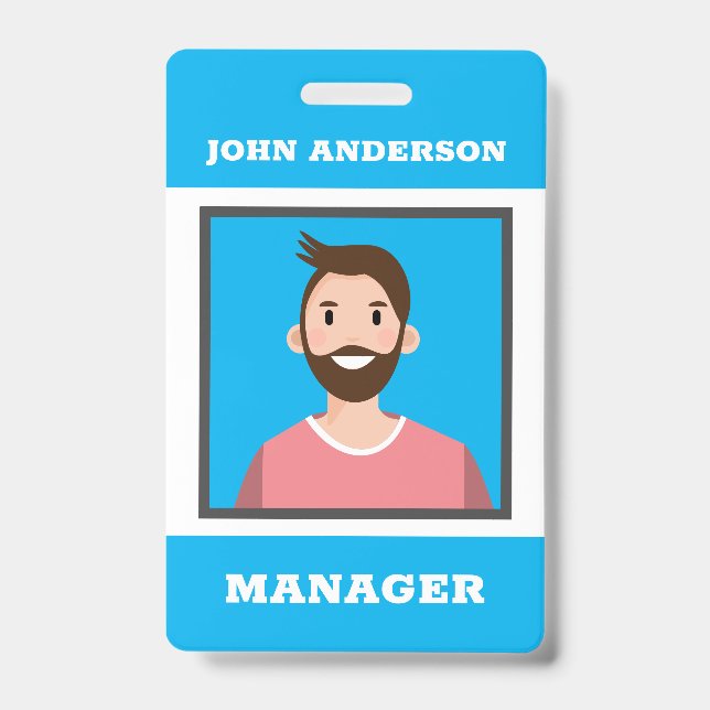 Badge Étiquette de nom d'Avatar personnalisée avec des c (Avant)