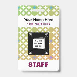Badge Étiquette de nom d'employé personnalisée Logo de l