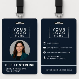 Badge Étiquette de nom d'entreprise personnalisée avec l